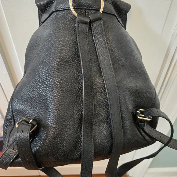 Coach Black Leather Backpack - Picture 4 of 5